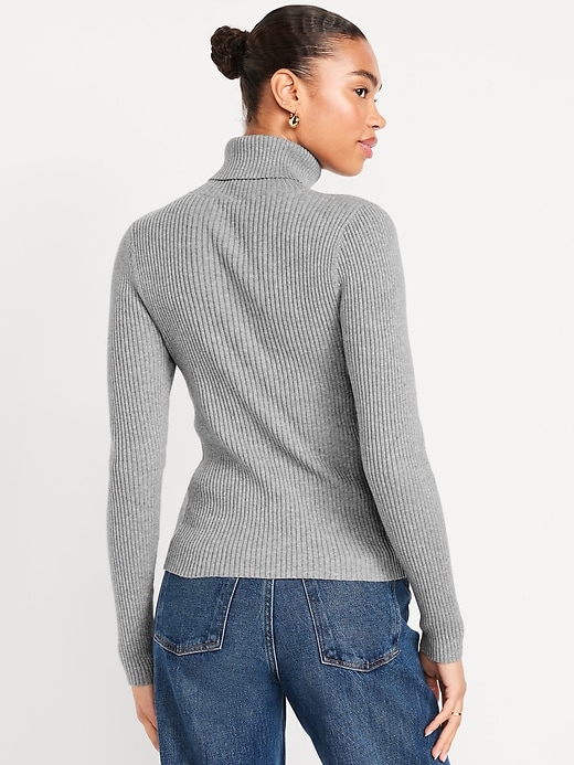 Image number 2 showing, SoSoft Lite Rib Turtleneck Sweater