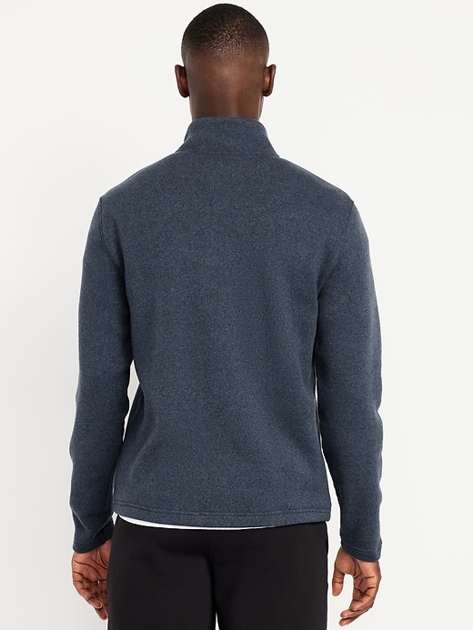 Image number 2 showing, Sweater-Knit Fleece Quarter-Zip Pullover