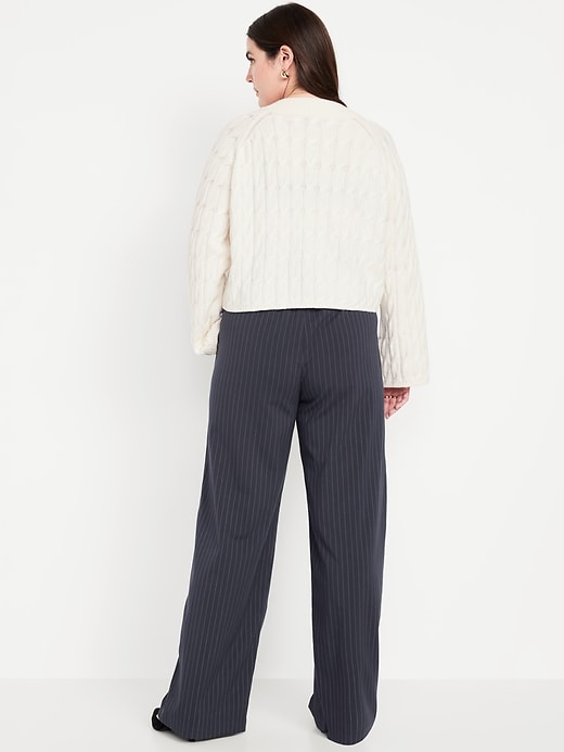 Image number 7 showing, High-Waisted Billie Pinstripe Wide-Leg Trouser