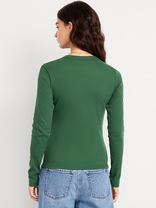 Image number 2 showing, Snug Long-Sleeve Crew-Neck T-Shirt
