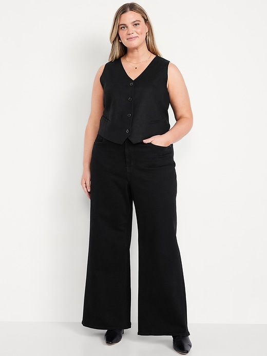 Image number 8 showing, Extra High-Waisted Super Wide-Leg Jeans