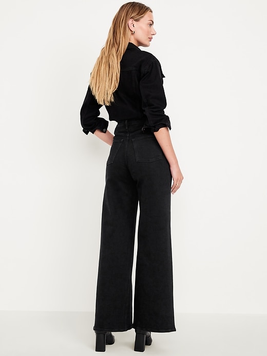 Image number 3 showing, Extra High-Waisted Super Wide-Leg Jeans