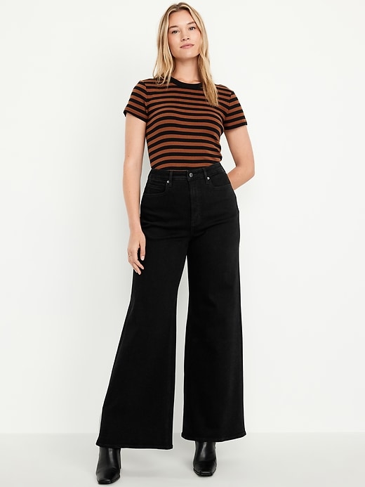 Image number 6 showing, Extra High-Waisted Super Wide-Leg Jeans