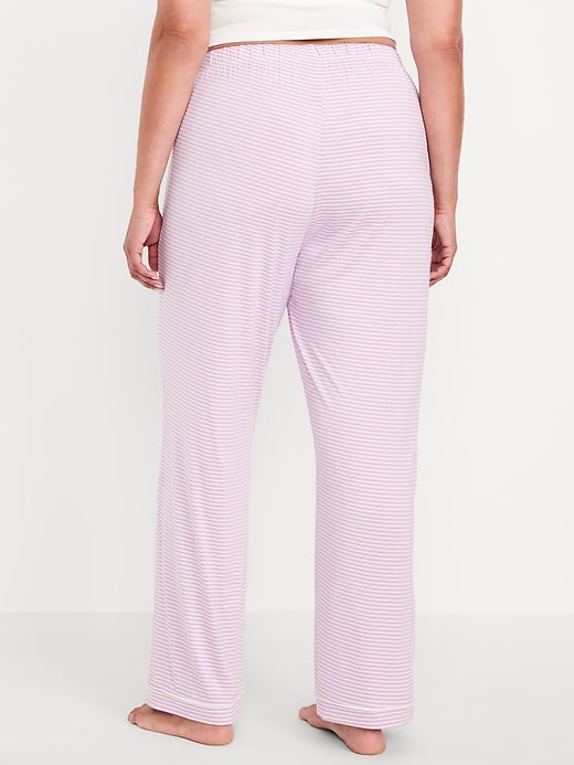 Image number 8 showing, Mid-Rise Classic Jersey Pajama Pants