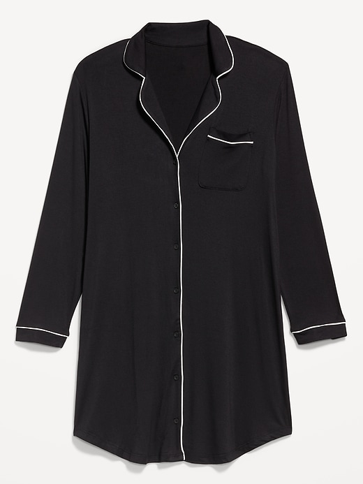 Image number 4 showing, Long-Sleeve Knit Sleep Shirt