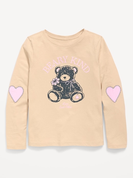 L'image numéro 1 présente T-shirt à manches longues et à imprimé pour fille