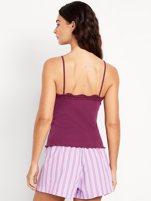Image number 8 showing, Lace-Trim Cami Tank Top
