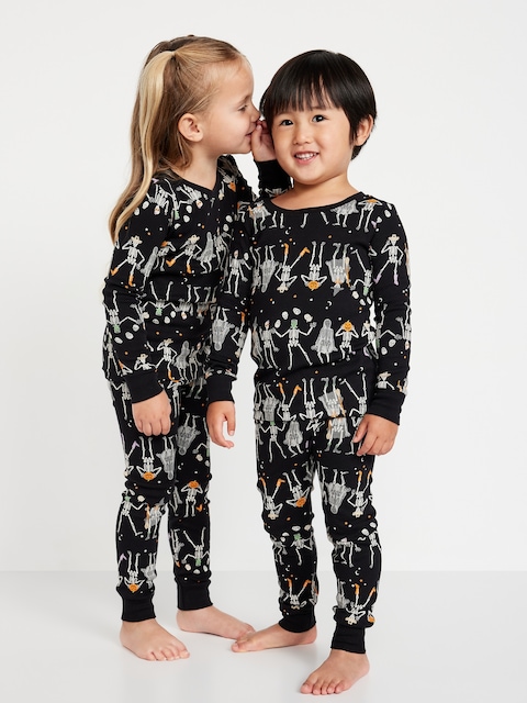 Printed Snug-Fit Pajama Set for Toddler & Baby