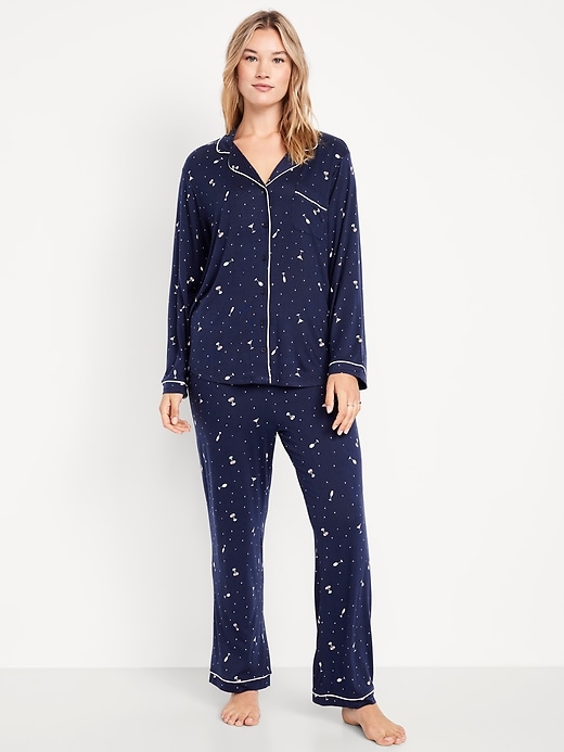 Image number 5 showing, Sunday Sleep Knit Jersey Pant Set