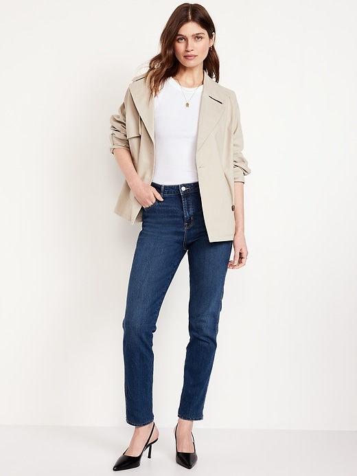 L'image numéro 1 présente Jean étroit vintage à taille haute