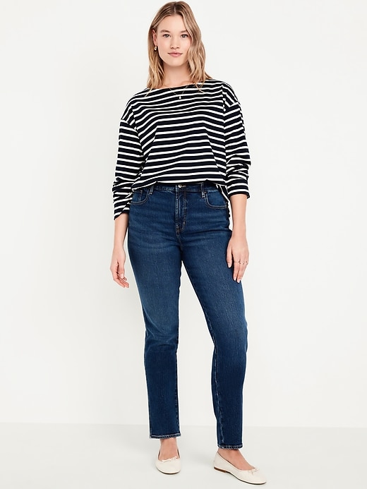 L'image numéro 6 présente Jean étroit vintage à taille haute