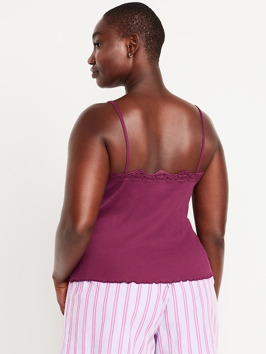 Image number 7 showing, Lace-Trim Cami Tank Top