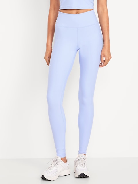 High-Waisted PowerSoft Full-Length Pocket Leggings - Peri Heir