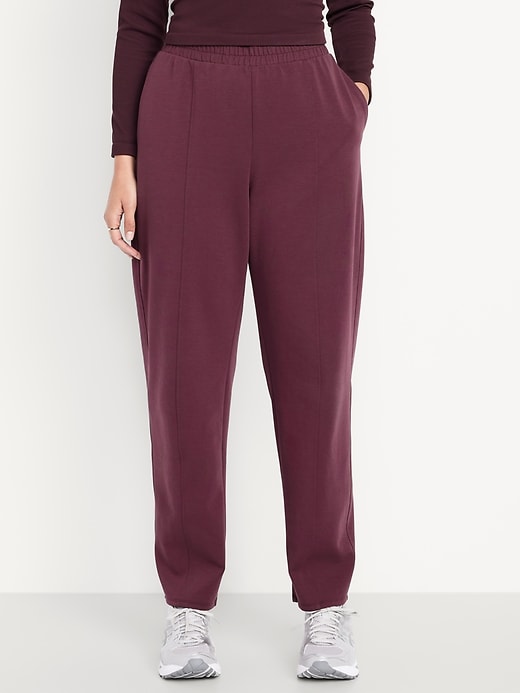 Image number 4 showing, High-Waisted Dynamic Fleece Barrel Pants