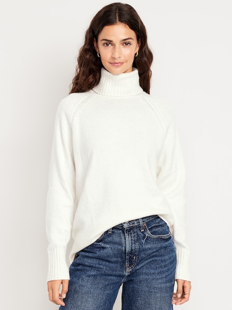 SoSoft Turtleneck Sweater - Chalk Heather