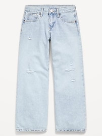 View large product image 4 of 5. Mid-Rise Super Baggy Wide-Leg Jeans for Girls