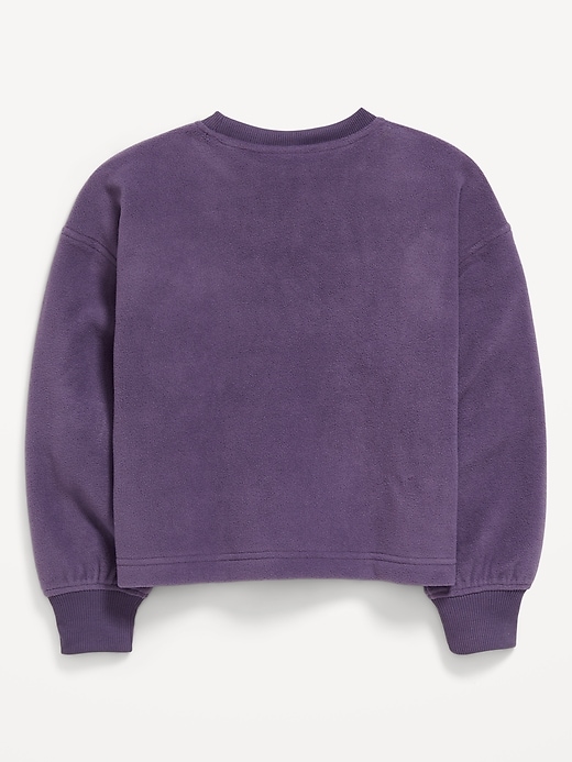 Image number 3 showing, Long-Sleeve Microfleece Top for Girls