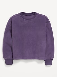 Image number 2 showing, Long-Sleeve Microfleece Top for Girls