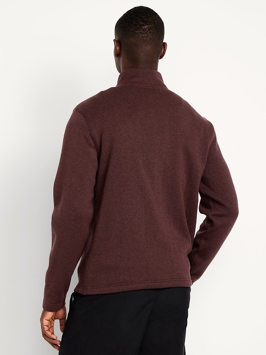 Image number 2 showing, Sweater-Knit Fleece Quarter-Zip Pullover