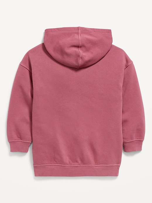 Image number 3 showing, Oversized Graphic Tunic Pullover Hoodie for Girls