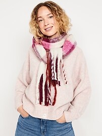 Image number 1 showing, Brushed Fringed Scarf