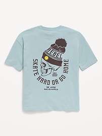 L'image numéro 3 présente T-shirt surdimensionné à imprimé Smiley World™ pour garçon