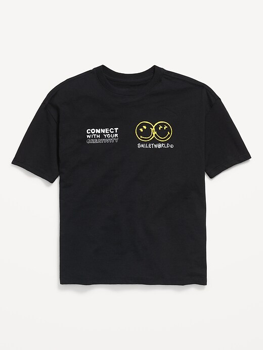 Image number 2 showing, Smiley World™ Oversized Graphic T-Shirt for Boys