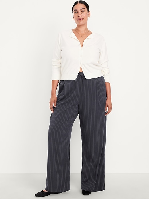 Image number 8 showing, High-Waisted Billie Pinstripe Wide-Leg Trouser
