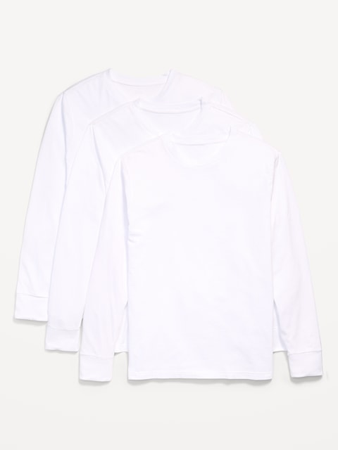 T-shirt à manches longues Première nécessité (paquet de 3) - Lys Calla Blanc