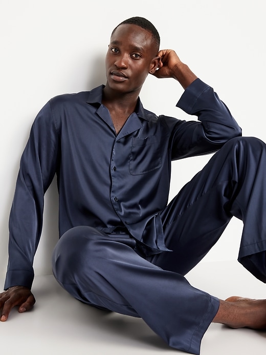 Image number 3 showing, Silk Pajama Set