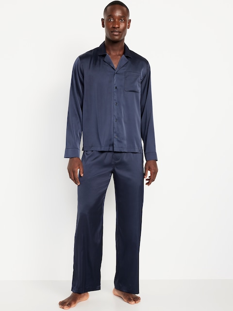 Silk Pajama Set - In The Navy