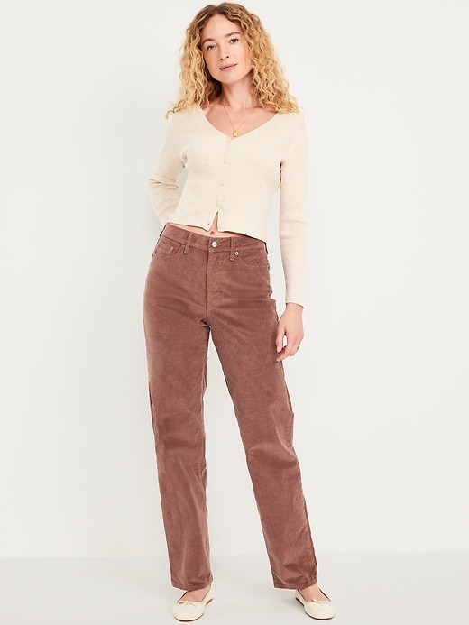 Image number 1 showing, High-Waisted OG Loose Corduroy Pants