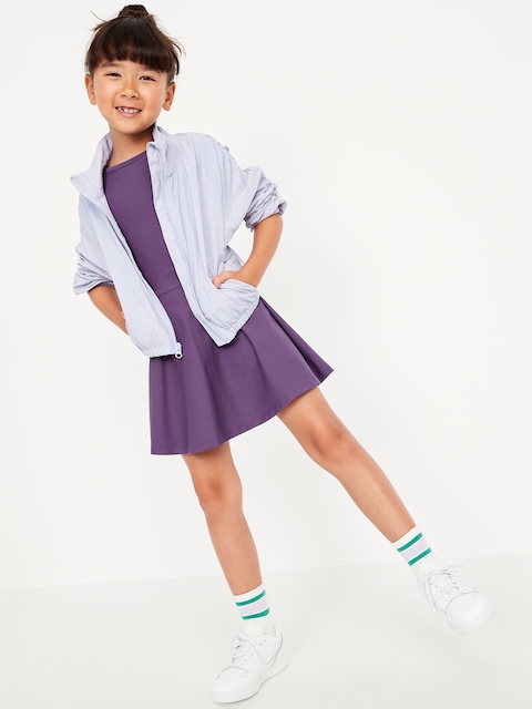 PowerSoft Short-Sleeve Athletic Dress for Girls