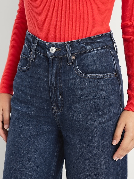 Image number 6 showing, Extra High-Waisted Super Wide-Leg Jeans