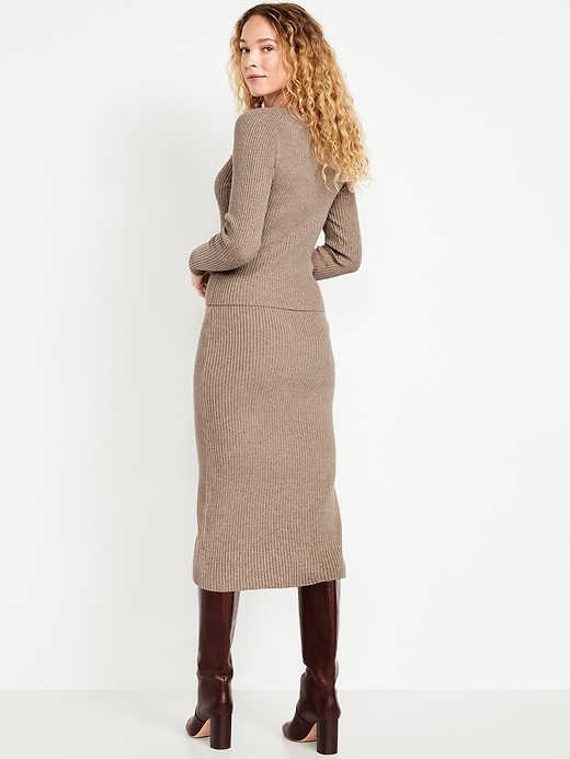 Image number 2 showing, SoSoft Ribbed Midi Sweater Skirt