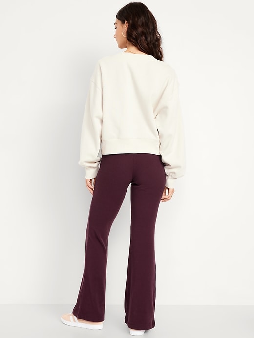 Image number 2 showing, High-Waisted Fashion Ribbed Flare Leggings