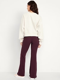 Image number 2 showing, High-Waisted Fashion Ribbed Flare Leggings