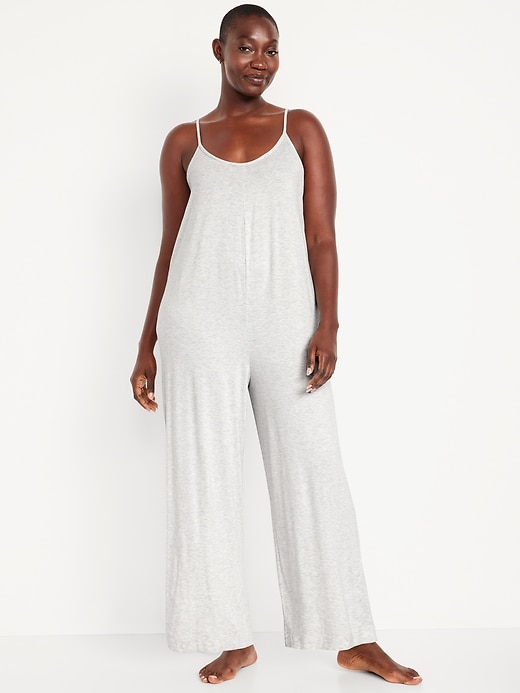 Image number 5 showing, Knit Jersey Pajama Jumpsuit