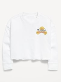 Image number 1 showing, Grateful Dead™ Long-Sleeve Cropped T-Shirt for Girls