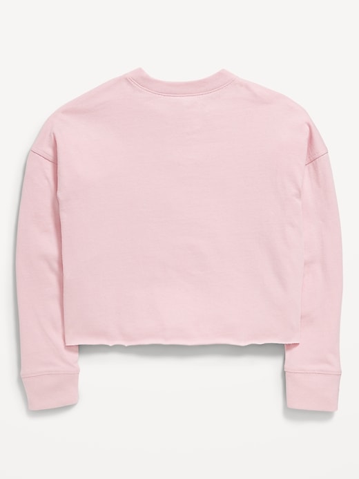 Image number 2 showing, Nirvana™ Long-Sleeve Cropped T-Shirt for Girls
