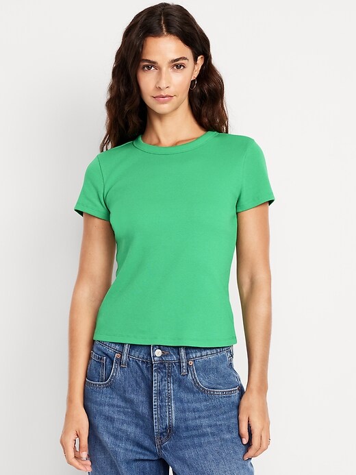 Image number 1 showing, Snug Crop T-Shirt