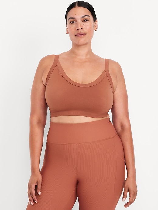 Image number 7 showing, Light Support Fluid Seamless Ribbed Sports Bra
