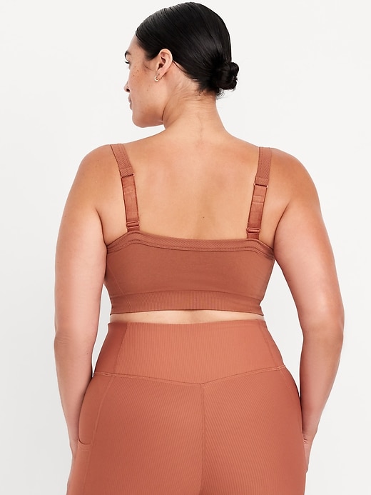 Image number 8 showing, Light Support Fluid Seamless Ribbed Sports Bra