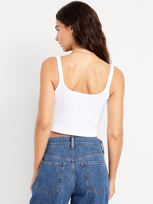 Image number 2 showing, Cropped Pointelle Cami Top