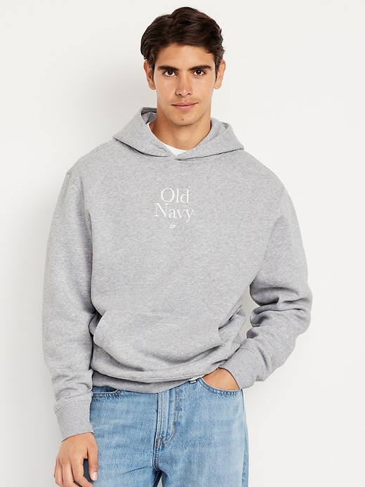 Image number 1 showing, Oversized Logo Pullover Hoodie for Men