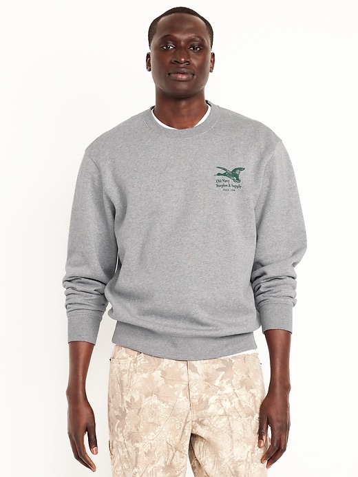 Image number 1 showing, Oversized Essential Logo-Graphic Sweatshirt