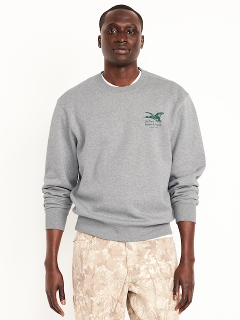 Oversized Essential Logo-Graphic Sweatshirt