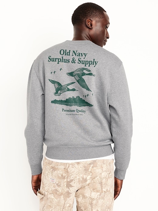 Image number 2 showing, Oversized Essential Logo-Graphic Sweatshirt