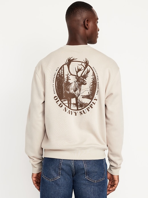 Image number 8 showing, Oversized Essential Logo-Graphic Sweatshirt