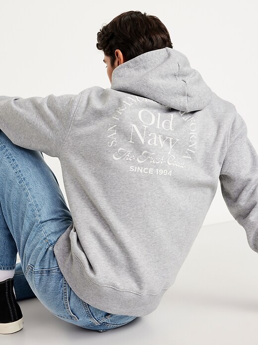 Image number 6 showing, Oversized Logo Pullover Hoodie for Men